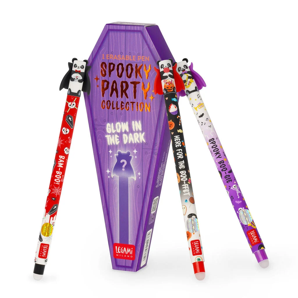 Legami - Stylo Gel Effaçable d’Halloween - Spooky Party