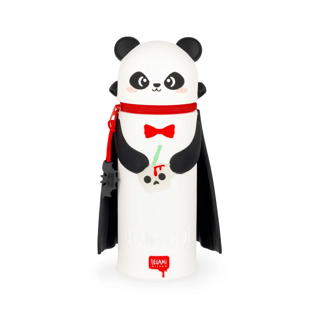 Legami - Kawaii - Trousse 2 en 1 en Silicone - Panda - Bam-Boo