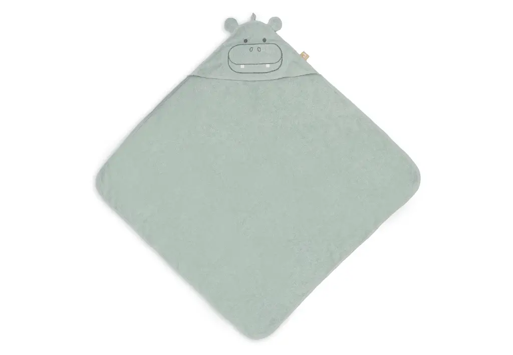 Jollein - Cape de bain Éponge 70x130cm - Hippo Happy 