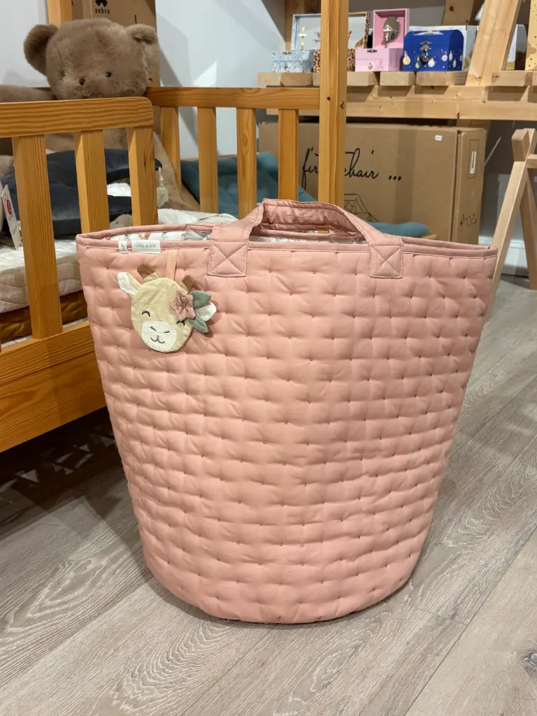 Little Dutch - Grand panier de rangement - Rose - Blooming Safari