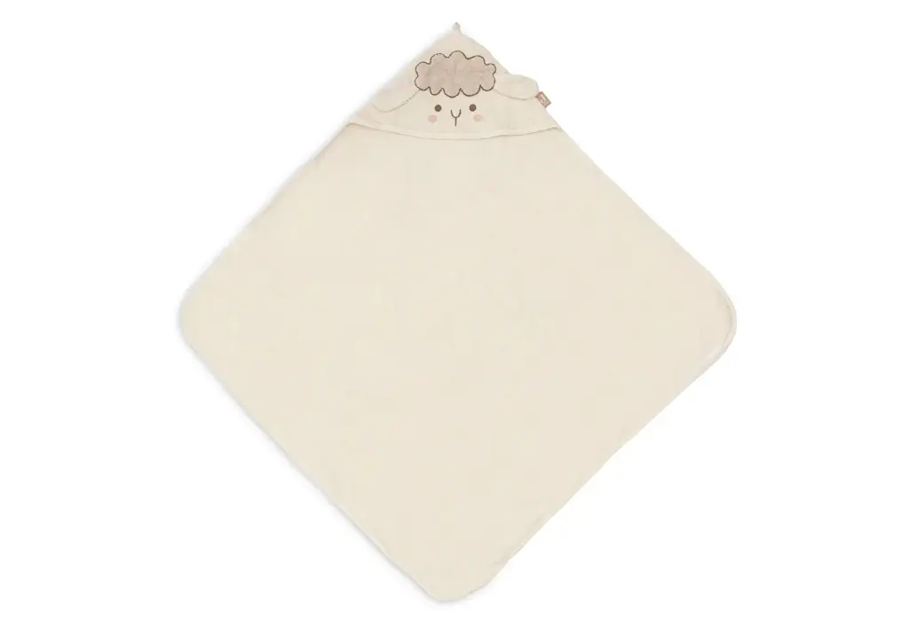 Jollein - Cape de bain Éponge 75x75cm - Sheep Sonny