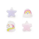 Legami - Set de 4 Mini Barrettes à Cheveux - Licorne