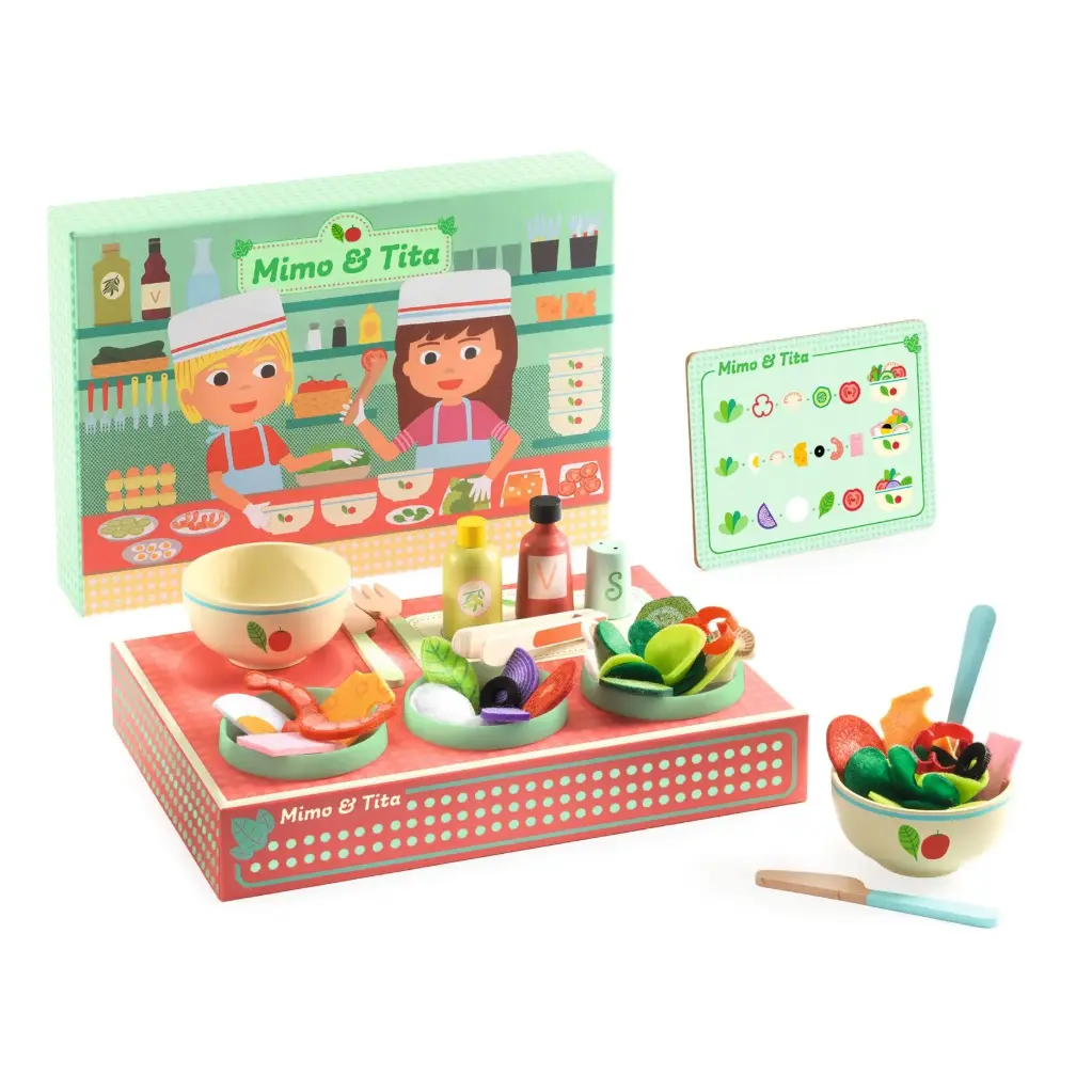 DJECO - P'ti set - Mimo & Nina Bar à salade - 4 ans +
