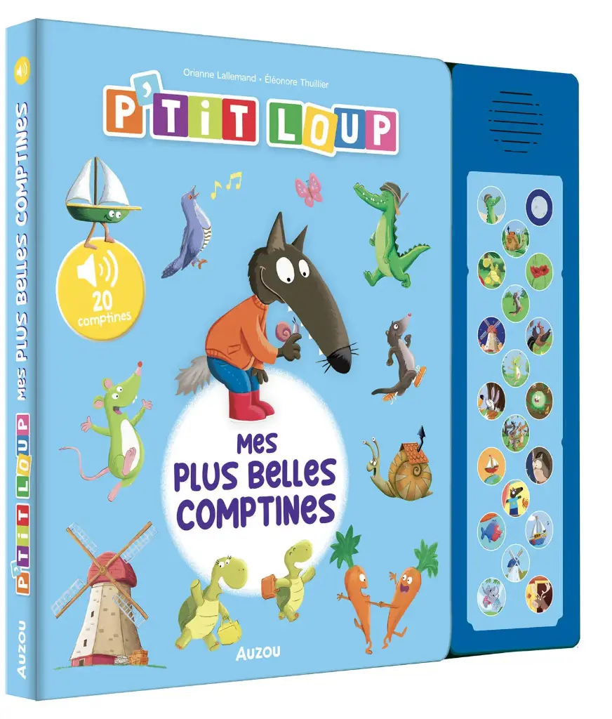 Auzou - P'tit loup - Mes plus belles comptines
