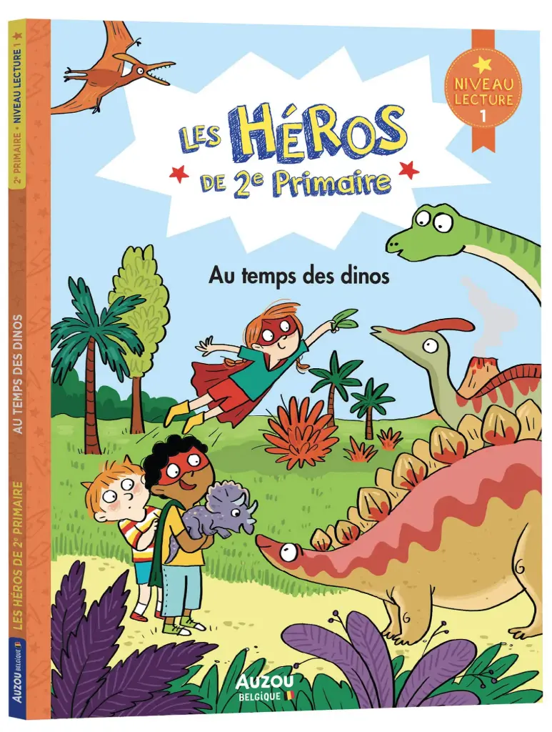 Auzou - Les héros de 2e primaire - Niveau 1 - Au temps des dinos 