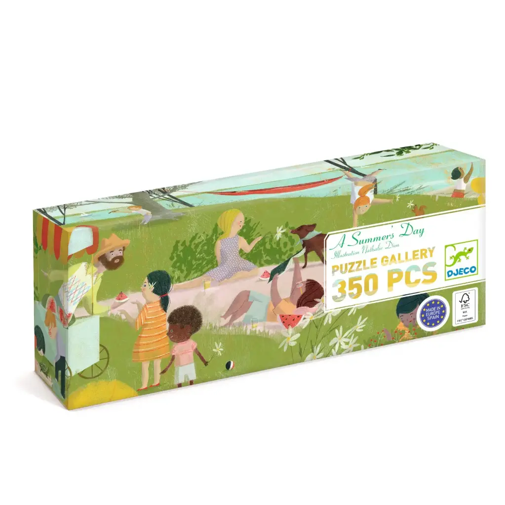 DJECO - Puzzle Gallery 350 pcs - A Summer’s Day  - 7 ans + 