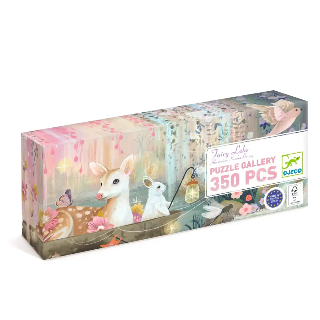 DJECO - Puzzle Gallery 350 pcs - Fairy Lake - 7 ans + 