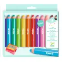 DJECO - 12 gros crayons gras - 3 ans +