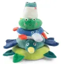 Moulin Roty - Animaux empilables tissu la mare aux grenouilles 