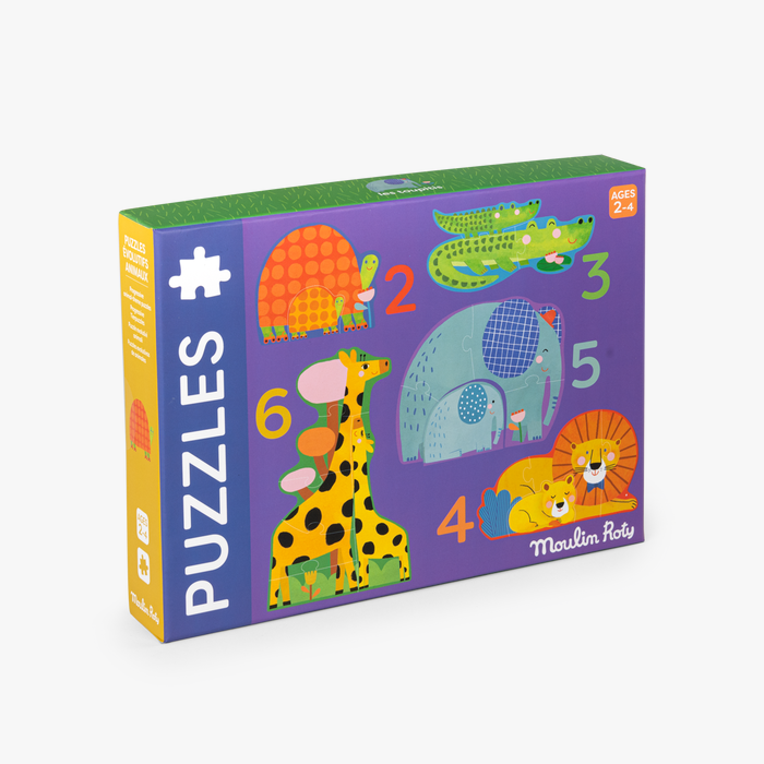 Moulin Roty - Puzzles évolutifs animaux - 20 pièces
