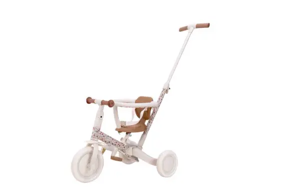 Little Dutch - Tricycle 4 en 1 - Sunny Flower - Crème