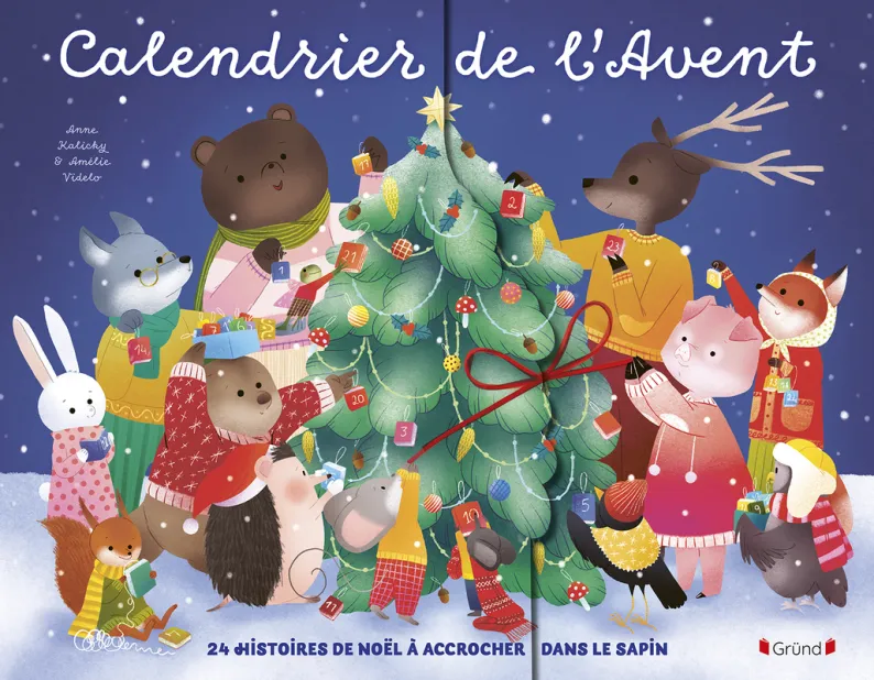 Gründ - Calendrier de l'Avent - 24 histoires de Noël à accrocher dans le sapin