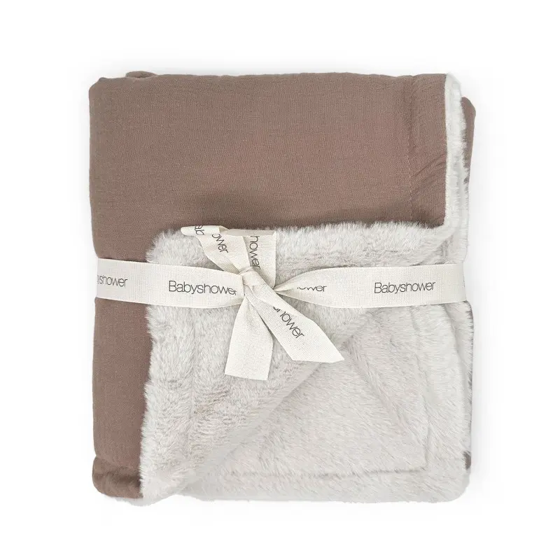 Babyshower - Couverture Polaire Large - Caramel Glacé