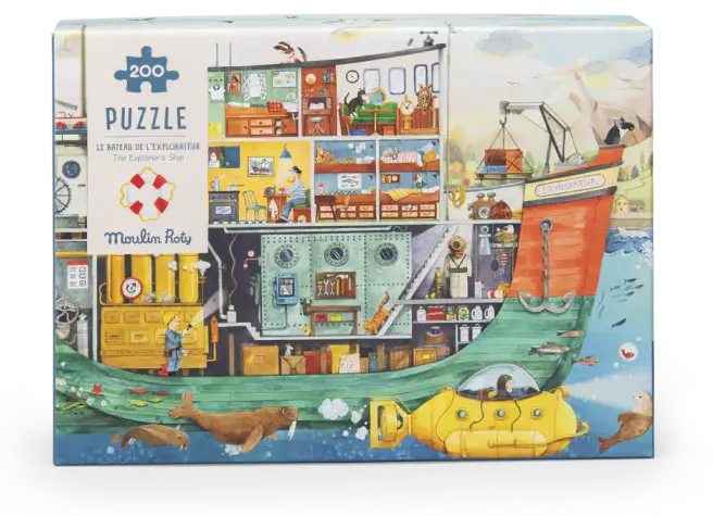 Moulin Roty - Puzzle le bateau de l'explorateur - 200 pièces 