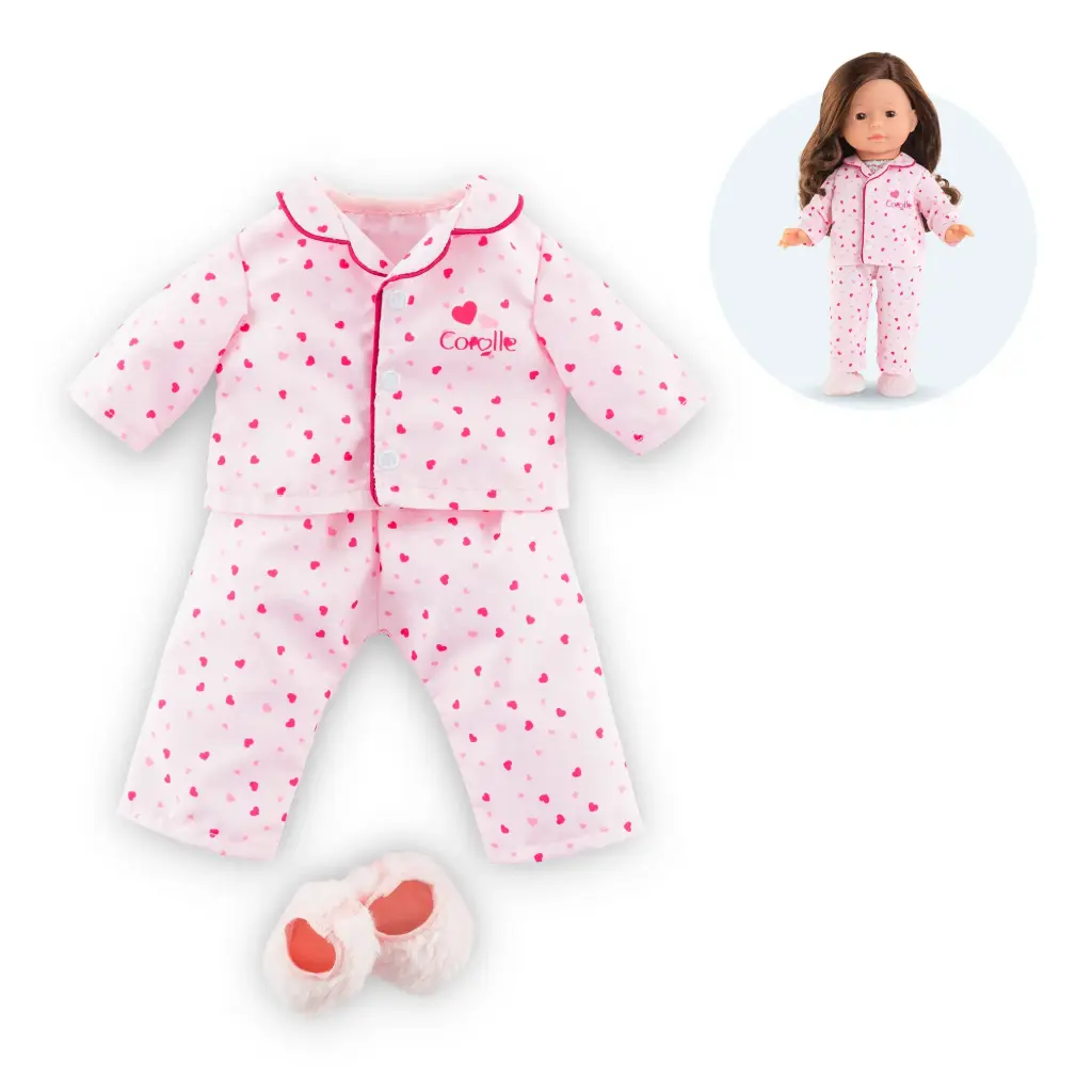 Corolle - Pyjama 2 Pièces & Chaussons pour poupée ma Corolle - 3 ans +