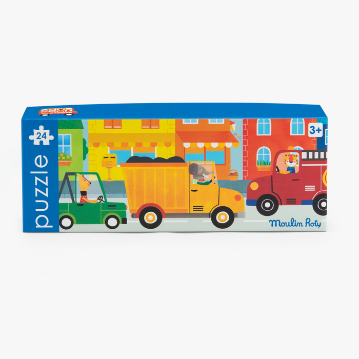Moulin Roty - Puzzle véhicules - 24 pcs