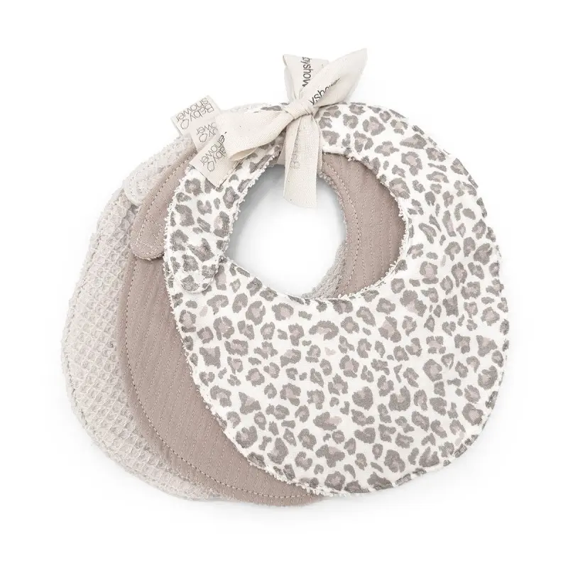 Babyshower - Lot de 3 bavoirs - Soft Print