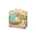 Sylvanian Families - Les jumeaux Lapin Chocolat et la poussette double