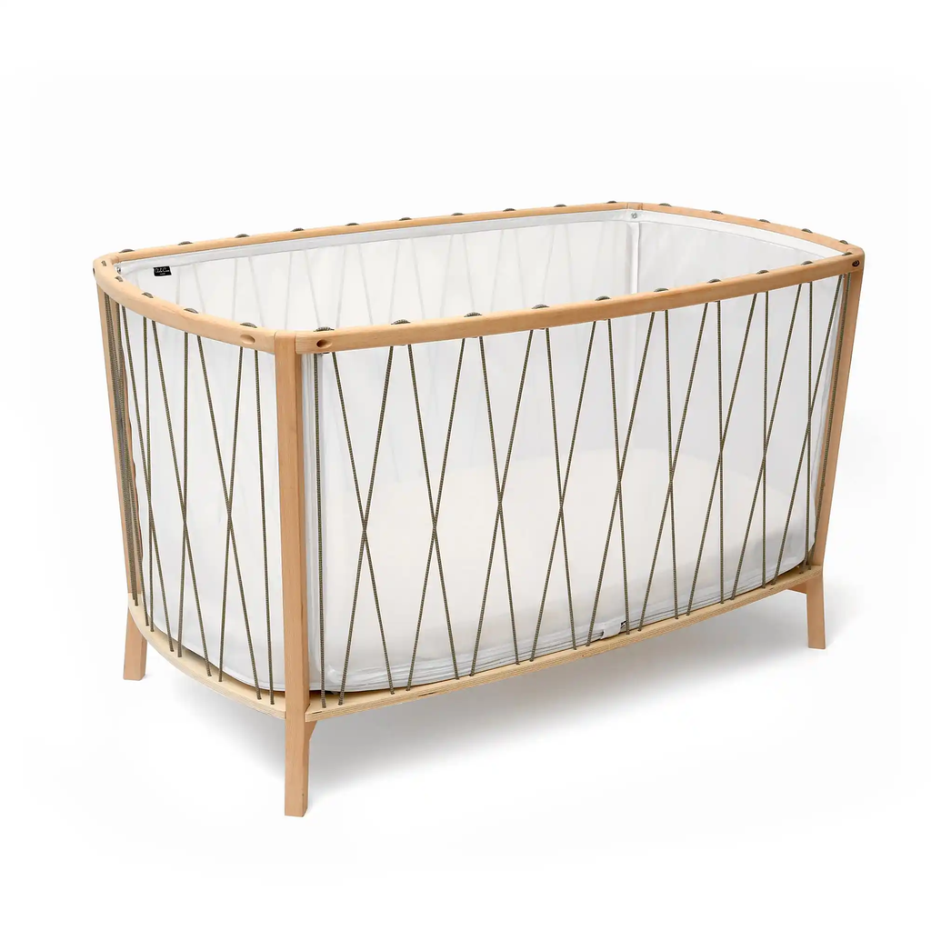 Charlie Crane - Lit Bébé KIMI avec Matelas Latex naturel - Hazelnut 