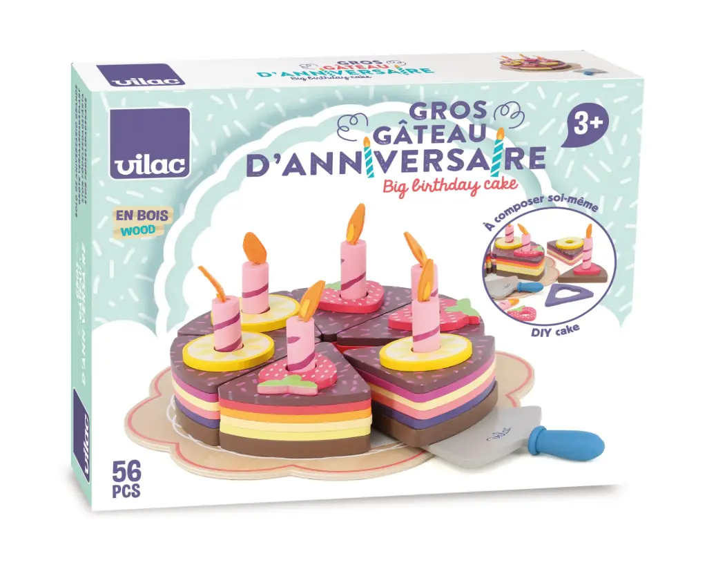 Vilac - Gros gâteau d'anniversaire