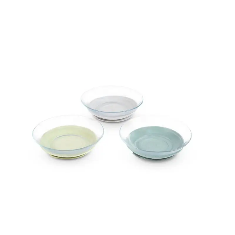 Béaba - Coffret 3 assiettes en verre BEABA x DURALEX - Vert de gris