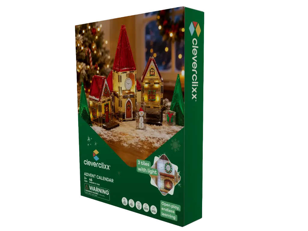 Cleverclixx - Calendrier de l’Avent Village de Noël - 46 pièces