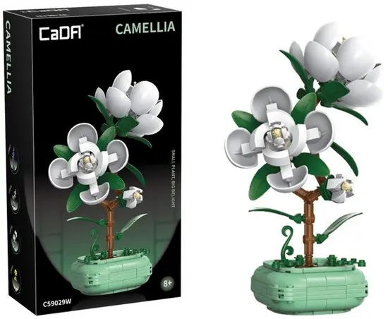 CADA Bricks - Artiste - Plante - Camélia en pot - 301pcs - 8 ans +