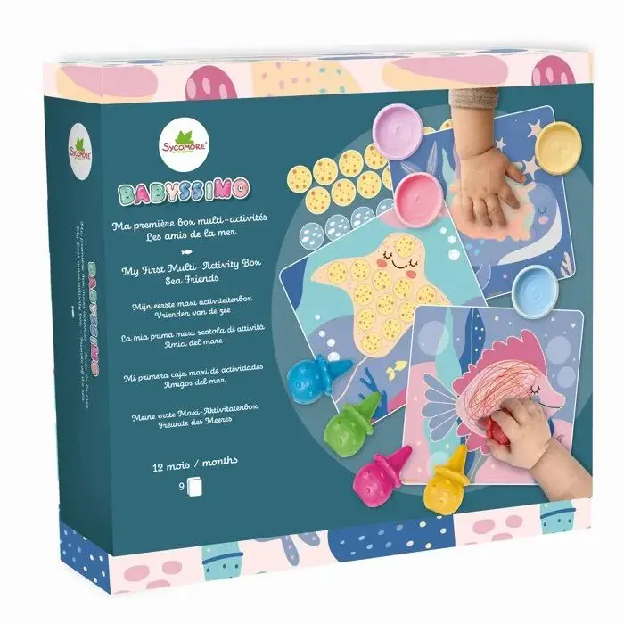 Sycomore - Babyssimo - Ma première box multi-activités - Amis de la mer - 12 mois +