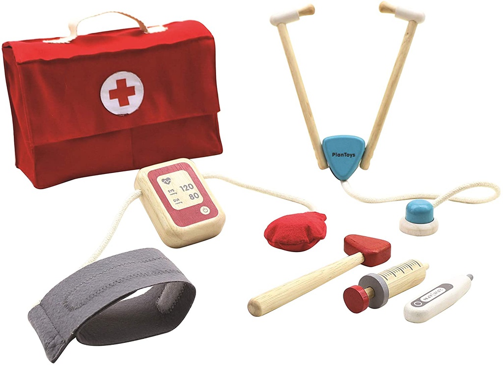 Plan Toys - Valisette/set du docteur en bois