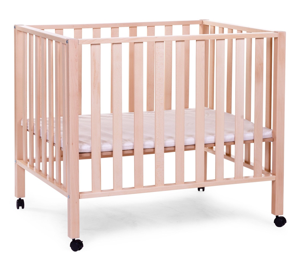 Parc 97 + Roues - 95x75 Cm - Bois - Naturel