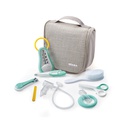 Béaba - Trousse de toilette complète avec 9 accessoires - Grise