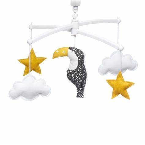 Pouce et Lina - Mobile toucan jaune