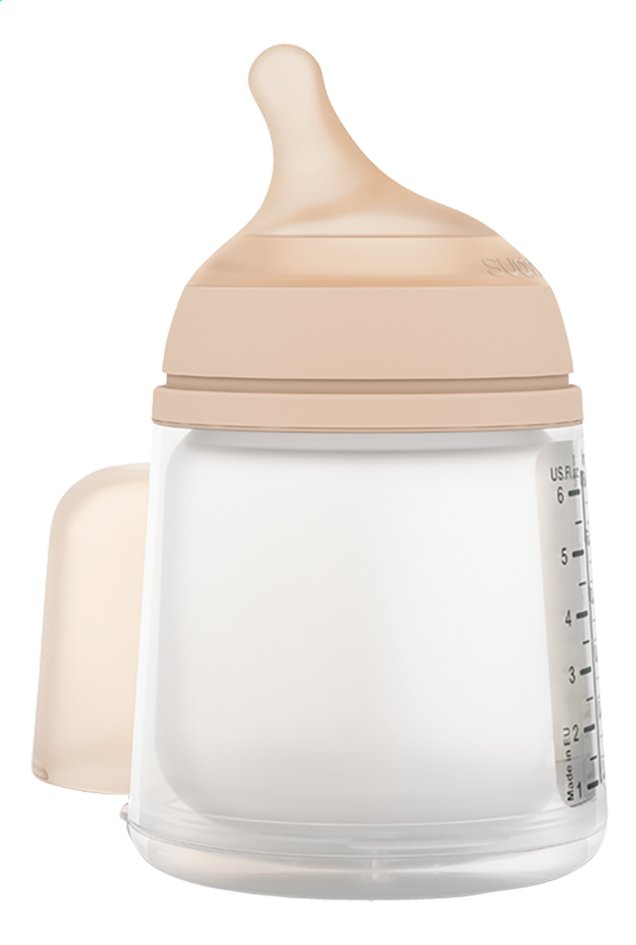 Suavinex - Biberon anti-colique ZERO.ZERO 180 ml - Débit Lent