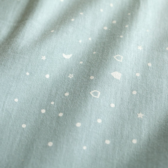 Bemini - Drap housse - 40x90cm - Céleste