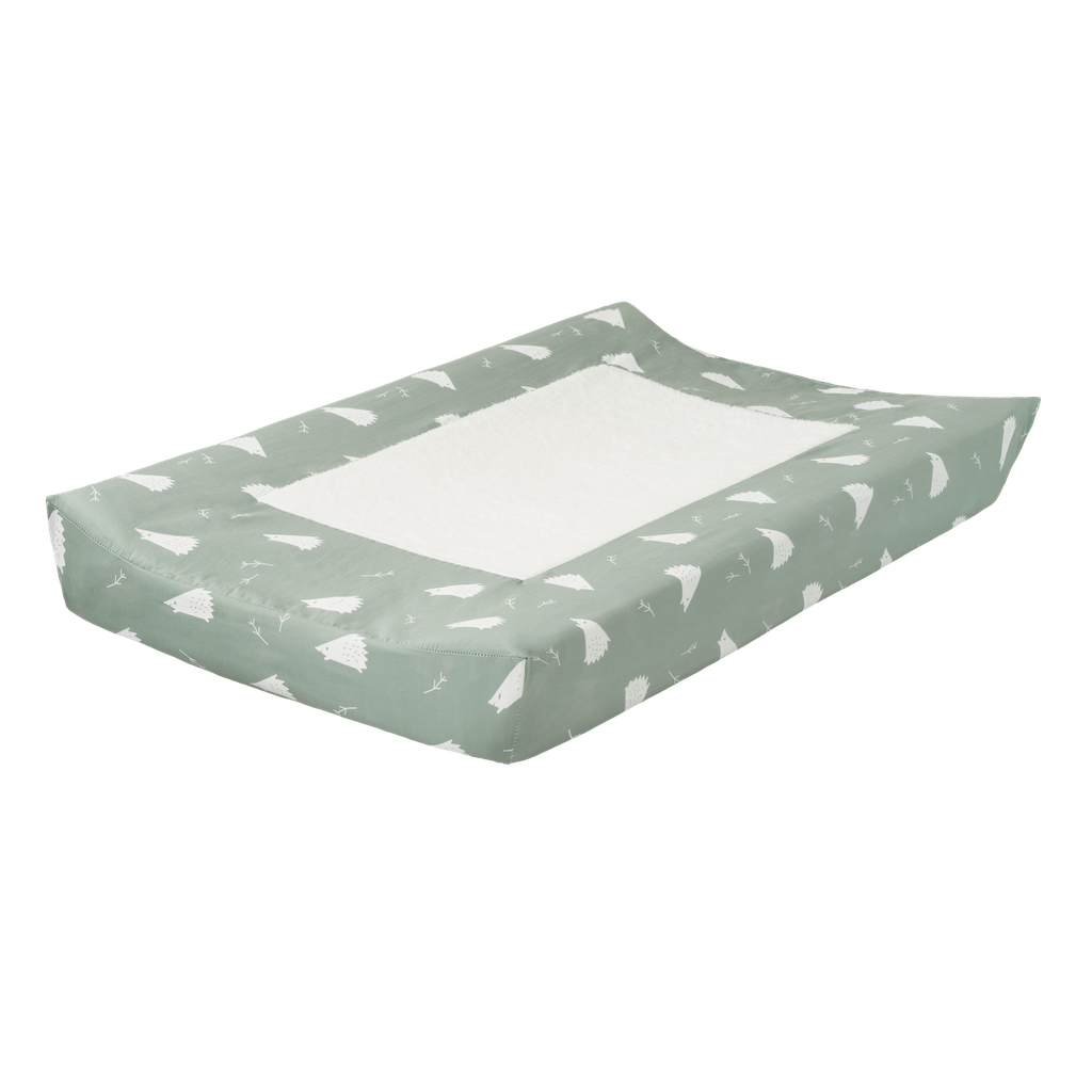 Fresk - Housse de matelas à langer - Hérissons/vert