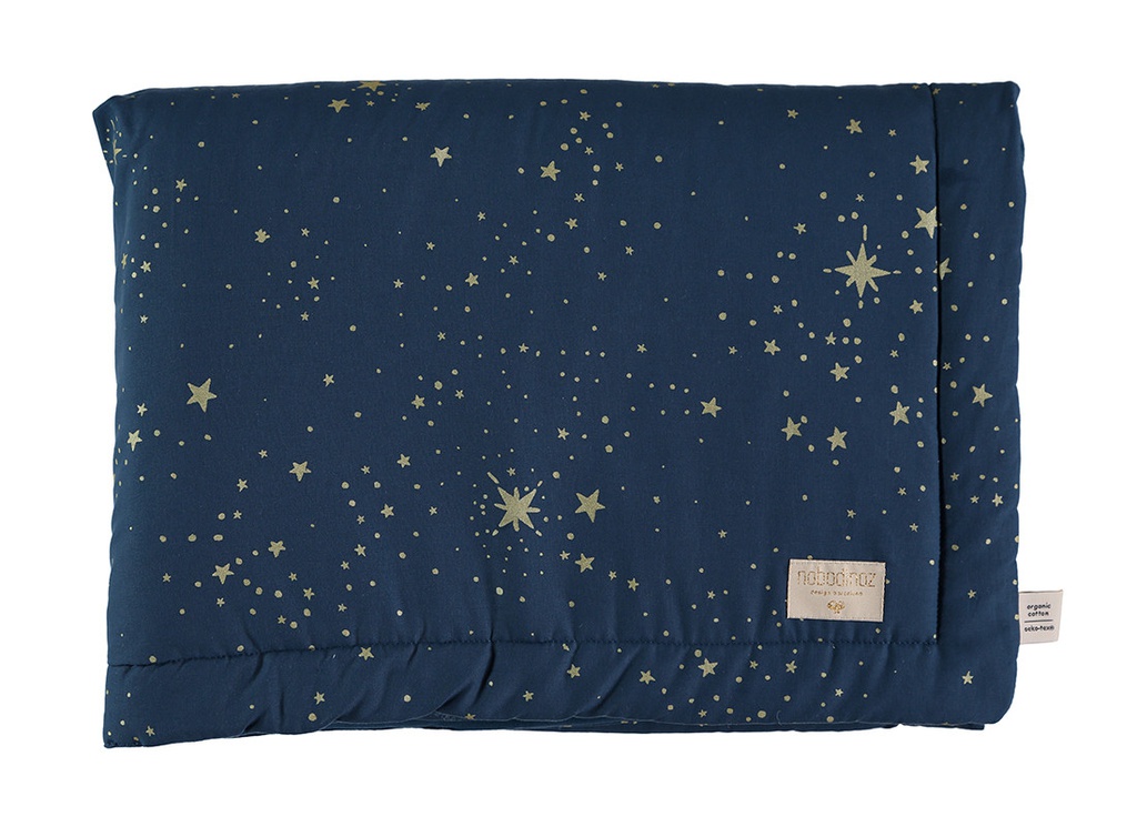 Nobodinoz - Couverture Laponia - Gold Stella Night Blue - 100x140 cm
