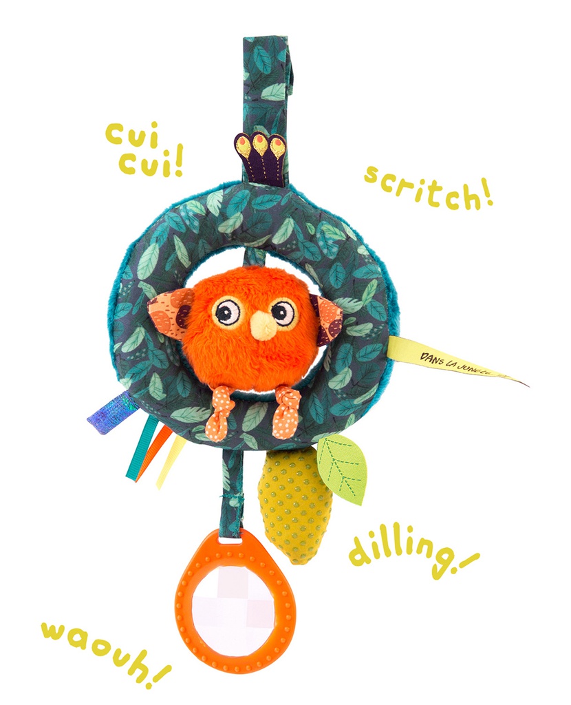 Moulin Roty - Anneau d'activités poussin à suspendre - Dans la jungle