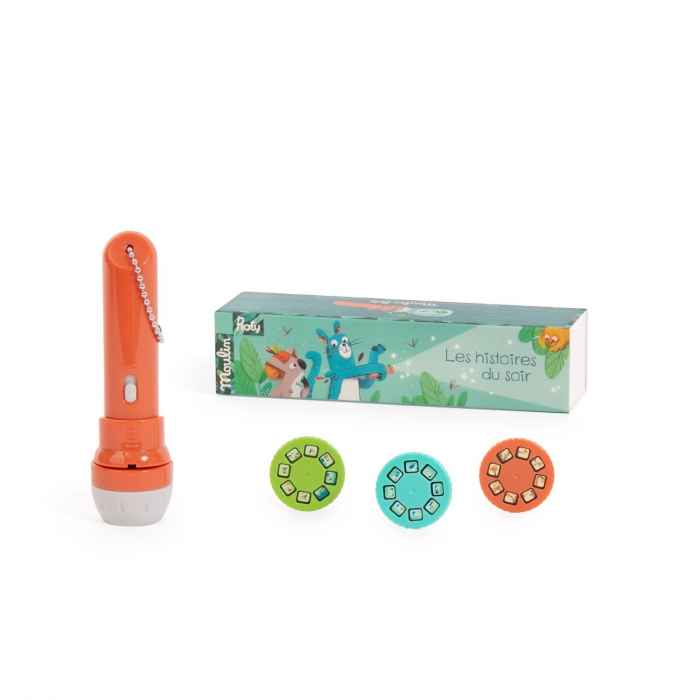 Moulin Roty - La Lampe à Histoires et Ses 3 Mini disques - Dans La Jungle