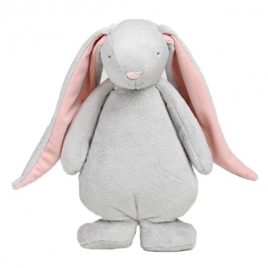 Moonie - Lapin Magique avec sons &amp; lumières - Gris avec oreilles roses