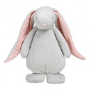 Moonie - Lapin Magique avec sons &amp; lumières - Gris avec oreilles roses