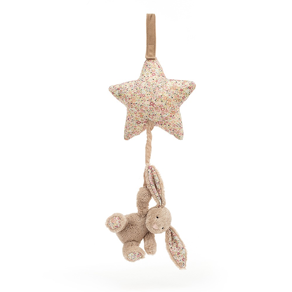 Jellycat - Blossom Bea Bunny Musical Pull - Beige