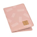 Lassig - porte documents soft stripes rose