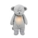 Moonie - Peluche veilleuse musicale - Ourson - Gris
