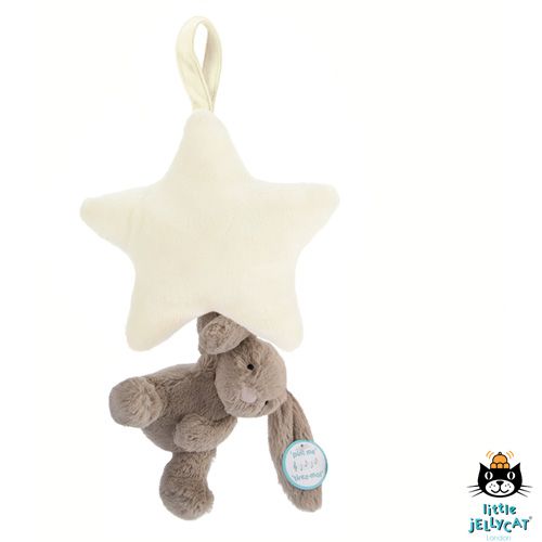 Jellycat - Bunny Star Musical Pull - Beige