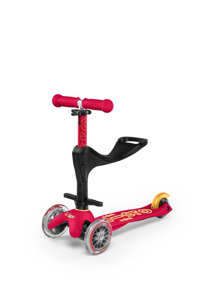 Micro - Trottinette 3 roues - Mini Deluxe 3in1 - Rose
