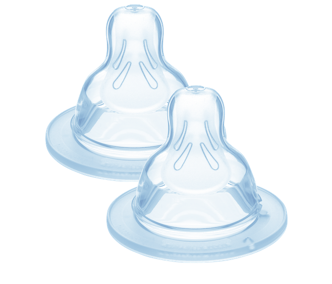 Mam - Lot de 2 tétines taille 2 pour biberon
