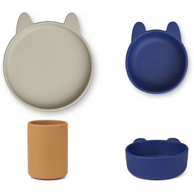 LIEWOOD - Pack de 3 lapins en silicone - Mist Multi Mix