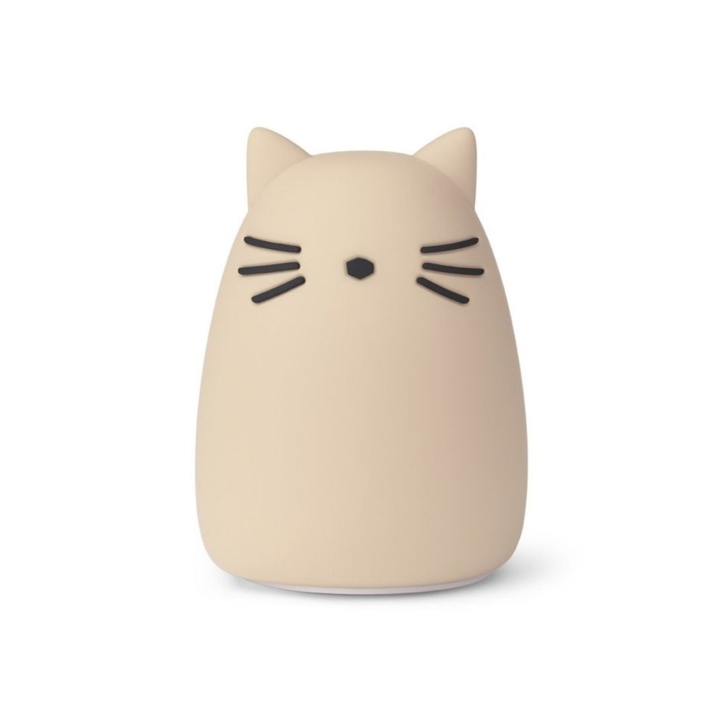 LIEWOOD - Veilleuse chat rechargeable en silicone