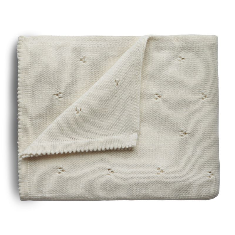 Mushie - Couverture Pointelle - Ivory