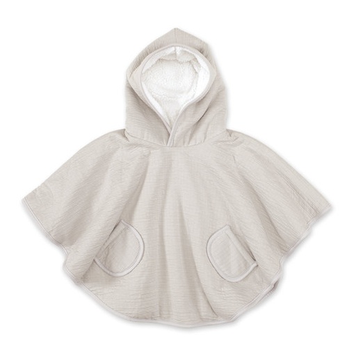 Bemini – Poncho De Voyage Tetra jersey + Teddy – Beige Sable/Sand [383CADUM81HU]